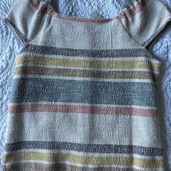 NWT Texture & Thread Button-Front Top in Stripe - Picture 5 of 5